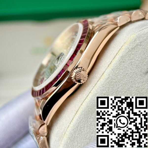 z5270471848233 4804af9d498509ce9a011c540dc5a4c3 54b467f9 2653 4ac8 a432 85312951b628 Rolex Day Date 228398 DRRP 1:1 лучшее издание Пользовательские розовое золото 18k и рубин сапфир бриллиант паве