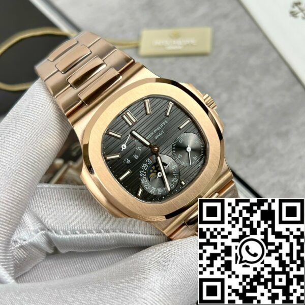z5296252694971 2356c98b4bad487ccead835d846b6d79 Patek Philippe Nautilus 5712/1R-001 1:1 Best Edition GR Factory Quadrante Grigio Oro Rosa
