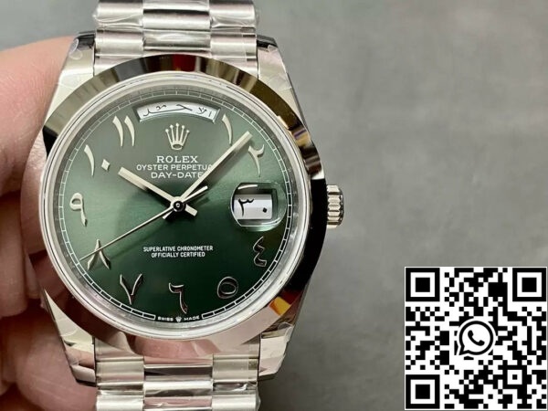 z53333195212166876 9d0bed5666613e2b904c904c618e0a8507a40 رولكس داي ديت 40 M228206-0048 مينا أخضر عربي 1:1 أفضل إصدار مصنع GM V3 نسخة مضادة للوزن