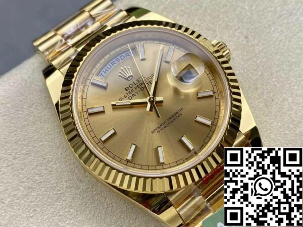 z5333006737065 6e2e904cb799ea4f8487907f4f7ba6de Rolex Day Date 40 M228238-0003 Cadran din aur galben 1:1 Best Edition AR Factory 3255 Movement