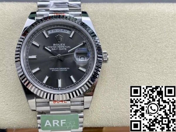 z5333015569725 3a950f3148b3f309c8c0bd837e131c64 Rolex Day Date 40 M228239-0060 Серый циферблат 1:1 Лучшее издание AR Factory 3255 Механизм