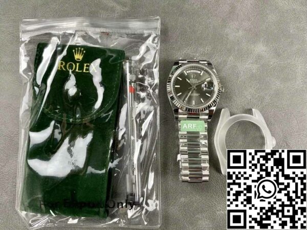 z5333016940147 c99c6aa228a02e9c3a3e5c86fd0b84b1 Rolex Day Date 40 M228239-0060 Серый циферблат 1:1 Лучшее издание AR Factory 3255 Movement