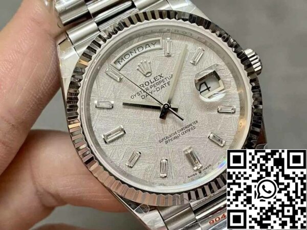 z5336668843915 f4324e7ac399e552cad2f260e63ced9c Rolex Day Date 40 M228236-0011 Meteorit gyémánt számlap1:1 Best Edition QF Gyári 183 gramm