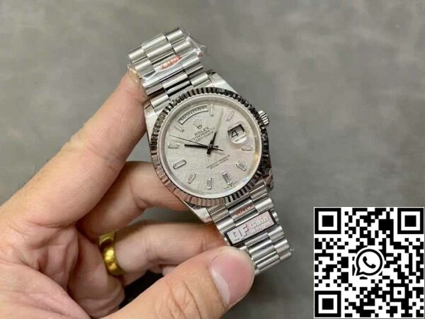 z533666936361180 06e1117dceade4dce4881503ca865e4c Rolex Day Date 40 M228236-0011 Meteorit gyémánt számlap1:1 Best Edition QF Factory 183 g