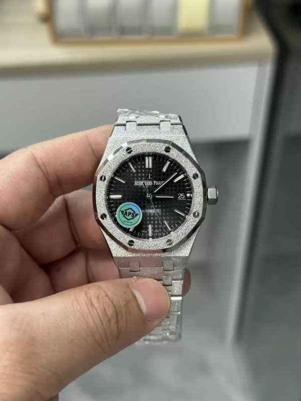 z534562740406446446 0d5fec54295d7836d9305a0051e22a5b Audemars Piguet 15454BC.GG.1259BC.03 Frost Gold 1:1 أفضل إصدار APS Factory Black Diskory