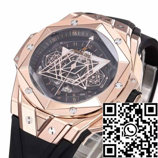 z5348958881996 76032a12e8dfbb5d8a72d2605e2629aa Hublot Big Bang Sang Bleu 418.OX.1108.RX.MXM19 1:1 Best Edition BBF Factory Черный ремешок