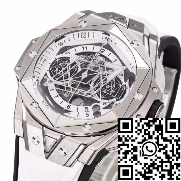 Z5348960616490 15981FF74D95F769FE93EEC95A10BAF1 Hublot 빅뱅 상 블루 418.NX.2001.RX.MXM20 1:1 베스트 에디션 BBF 팩토리 화이트 스트랩