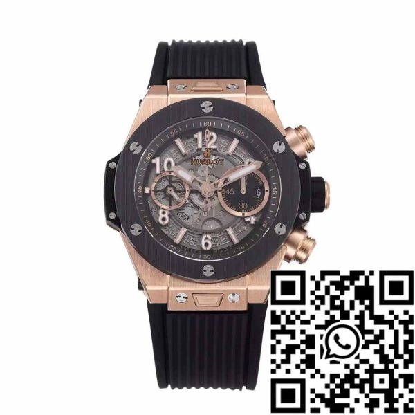 z5349564430218 e31e05cb888a6f07e2c403a952ae63c3 Hublot Big Bang Unico King Gold Zwart Keramiek 421.OM.1180.RX 1:1 Best Edition BBF Fabriek