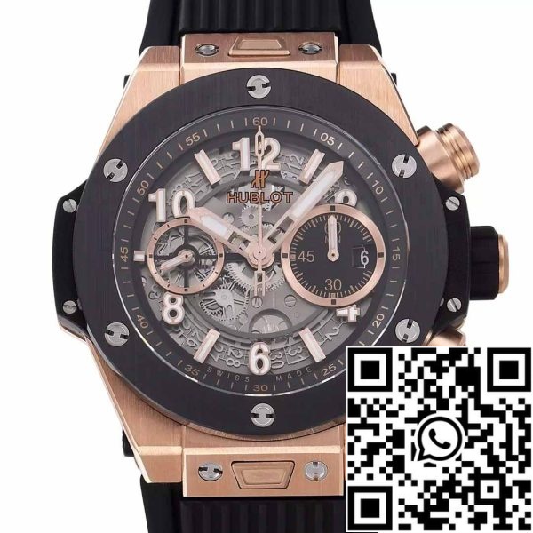 z5349564643586 cbf2880aeb4101fd94bc16e1324ad1c9 Hublot Big Bang Unico King Gold Zwart Keramisch 421.OM.1180.RX 1:1 Best Edition BBF Fabriek