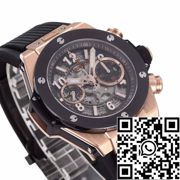 z5349565351698 03ac84fbd19755709a4477ec3ca25dbf Hublot Big Bang Unico King Gold Black Ceramic 421.OM.1180.RX 1:1 Best Edition BBF Fabriek