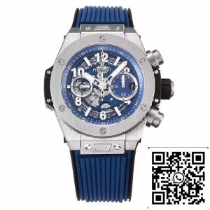 Hublot Big Bang Unico Titanium 421.NX.5170.RX 1:1 Best Edition BBF Factory sininen kellotaulu