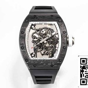 BBRファクトリー [V3] RICHARD MILLE RM055 RM-055 NTPT カーボンファイバーケース ラバーストラップ