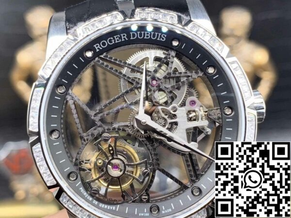 Z5358542744156 8BC72AE0BE70E3B0ED65AD0B7A5CCEC 로저드뷔 엑스칼리버 RDDBEX0393 실버 케이스 1:1 베스트 에디션 BBR 팩토리 V3 투르비옹 스켈레톤 다이얼