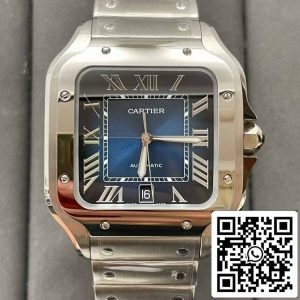 カルティエデサントスWSSA0013 2018 BVファクトリー1:1ベスト版ブルーダイヤルスイスETA 9015ステンレススチールスマートリンクブレスレットブルーダイヤル