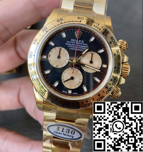 z5397871200752 8cbc27baa7da3c00a631bff010f6db4b Реплика Rolex Cosmograph Daytona m126508-0002 Чистый завод желтого золота 4130 движение