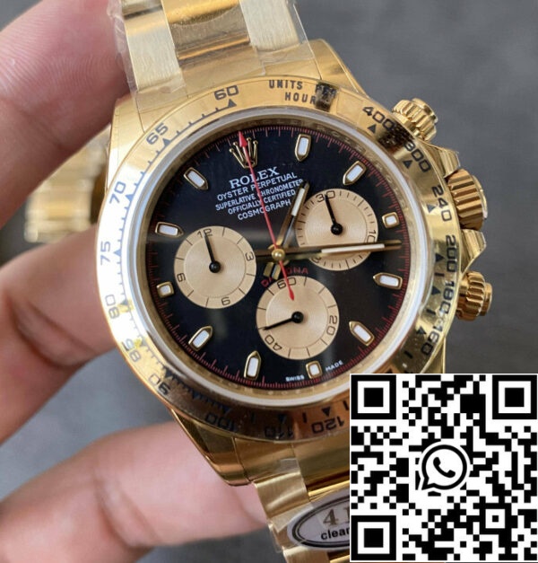 z5397871475712 530caaf7c0b74db4dff8b3a199b67355 Реплика Rolex Cosmograph Daytona m126508-0002 Чистый завод желтого золота 4130 движение