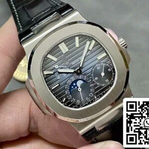 パテック フィリップ ノーチラス 5712G-001 ブルー ダイヤル 1:1 ベスト エディション PPF ファクトリー V2 レザー ストラップ