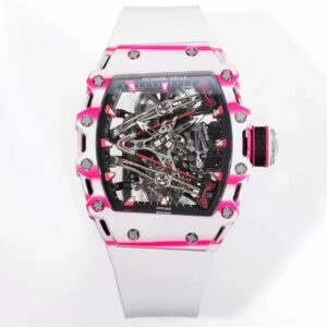 Richard Mille Bubba Watson Tourbillon RM38-02  1:1 Best Edition White Rubber Strap