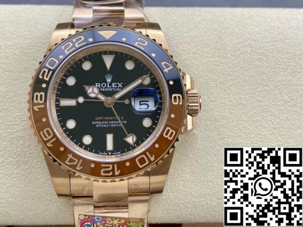 Z5455832943286 FBA865A35B6D76267D44546C0C87E2C3 롤렉스 GMT 마스터 II 126715CHNR-0001 1:1 베스트 에디션 클린 팩토리 로즈 골드
