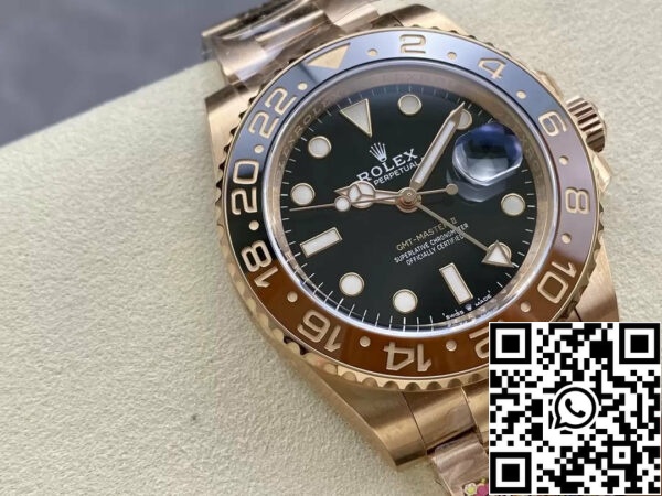 Z5455833028204 BA5CB311F297B4F9F5466D10FCB15C19 롤렉스 GMT 마스터 II 126715CHNR-0001 1:1 베스트 에디션 클린 팩토리 로즈 골드
