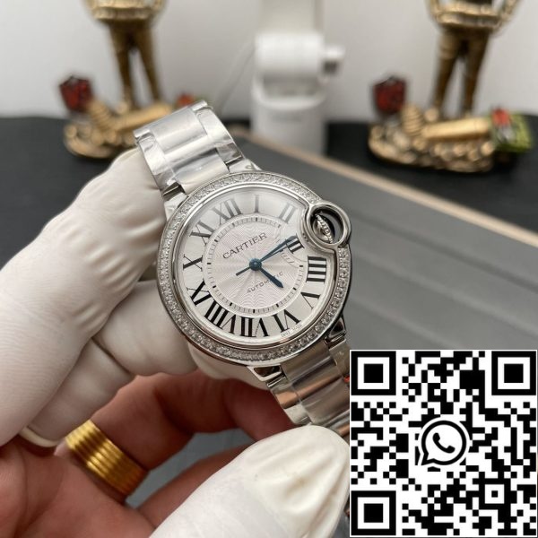 Z5471932339746 F4D63F7973FDCA59453FAEC1268A9D3C 발롱 블루 드 까르띠에 W4BB0016 33MM 1:1 베스트 에디션 AF 팩토리 화이트 다이얼