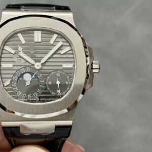 パテックフィリップノーチラス5712G-001グレーダイヤル1:1ベスト版PPF工場V2レザーストラップ