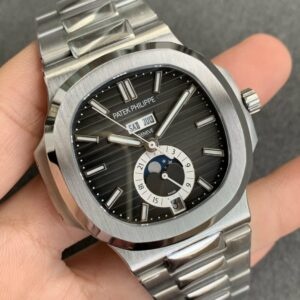 Patek Philippe Nautilus 5726 1:1 Mejor Edición GR Factory V3 Esfera Gris Acero Inoxidable
