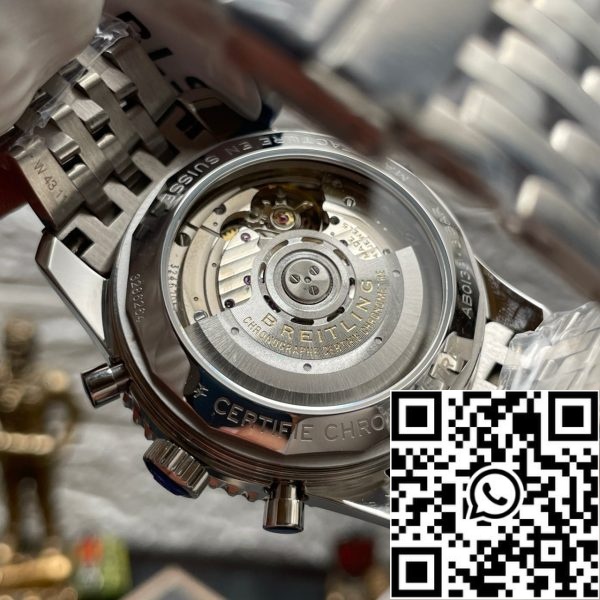z5557949987114 bbbe512e56f141ffc6437f839ccdb46a Breitling Navitimer 01 AB012012/BB01/447A BLS Factory 1:1 Best Edition Caixa traseira aberta