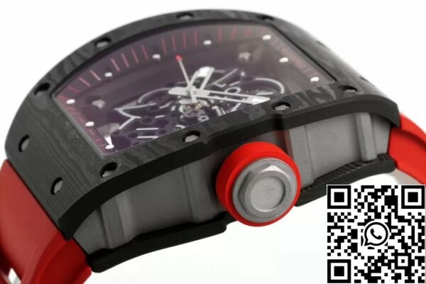 z5568794018133 fe4e7afcc85e75a15aac18f429c68656 RICHARD MILLE RM055 ZF 2024 1:1 Best Edition Ohišje iz ogljikovih vlaken Rdeč trak