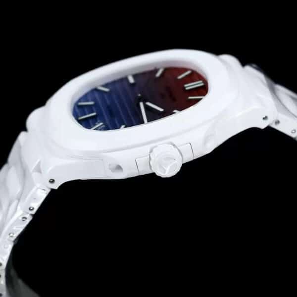 z5569292793622 10c16e8ef753b4ad4a25d42eb4453322 [AET modificato] Patek Philippe Nautilus 5711 Quadrante in ceramica gradiente tramonto 1:1 Best Edition