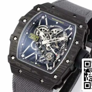 リシャール・ミル RM35-01 ソニックファクトリー 1:1 ベストエディション ホワイトカーボン NTPT グレーベルクロストラップ