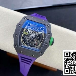 リシャール・ミル RM035-02 T+ ファクトリー 1:1 ベストエディション カーボンファイバーケース パープルラバーストラップ