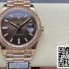 Rolex Day Date M228345RBR-0006 QF Factory 1:1 Best Edition V5 έκδοση με αντίβαρο αναβάθμισης