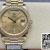 Rolex Day Date m228348rbr-0002 QF Factory 1:1 Best Edition V5 έκδοση με αντίβαρο αναβάθμισης