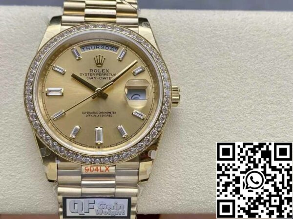 z5599647683855 c6c20865b5de38eba0e2eab4b1a8c5af Rolex Day Date m228348rbr-0002 QF Factory 1:1 Best Edition V5 έκδοση με αντίβαρο αναβάθμισης