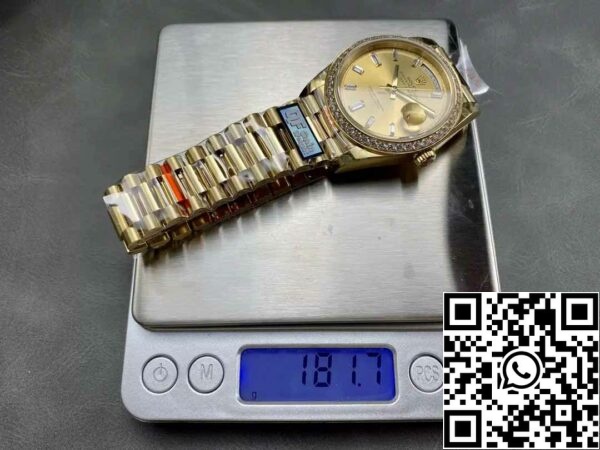 z5599647775581 1ce66be4e23365b0411369452fa97d28 Rolex Day Date m228348rbr-0002 QF Factory 1:1 Best Edition V5 έκδοση με αντίβαρο αναβάθμισης