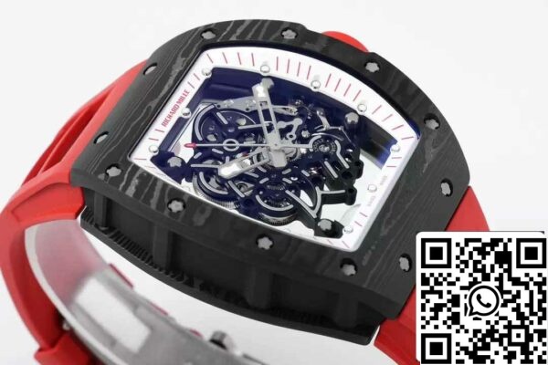 z5599648085348 b594d0b1364b5852db8c730031211abc RICHARD MILLE RM055 ZF 2024 1:1 ベストエディション カーボンファイバーケース レッドストラップ＆ノブ