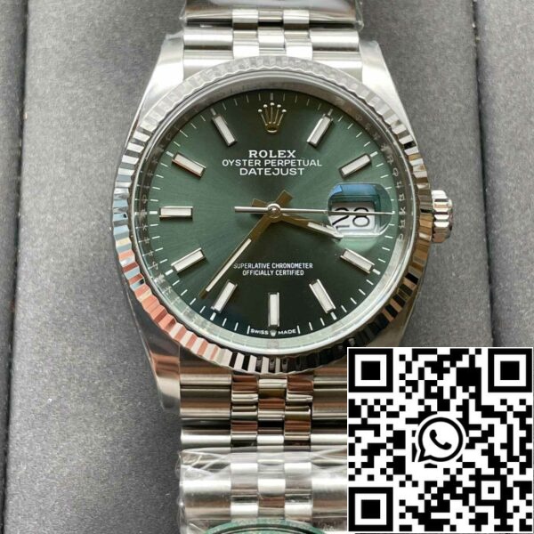 z5609553230261 9b9b0d210ef65f73f7e6cbacbfa114f4 Rolex Datejust M126234-0051 36MM 1:1 Best Edition чистый заводской зеленый циферблат