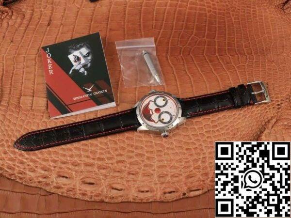 z5613587362079 3c0fa30eebf1468b1531f636acd92b8b Konstantin Chaykin Joker K07 Quadrante Bianco Cinturino Rosso 1:1 Best Edition TW Factory V3s Version