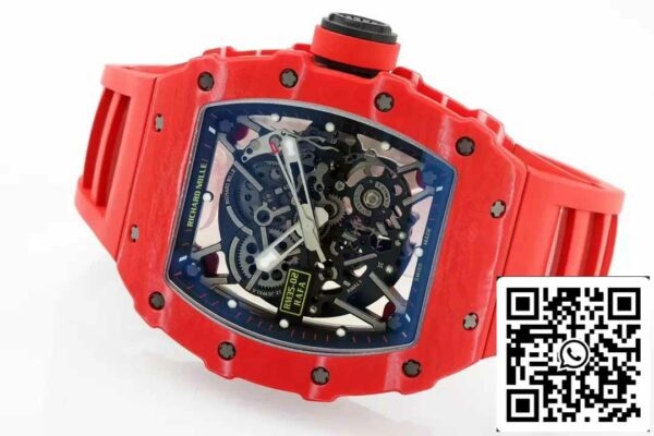 z5629224651925 6b7e681c18c745a5a99f7230c8564ced Richard Mille RM035-02 NTPT Carbon 1:1 Best Edition ZF Factory Red Demon Version
