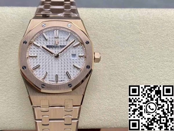 z5742669133740 83762479821b91f832afe4ac9b08686f Audemars Piguet 67651 Quarz 33mm 1:1 Best Edition ZF Factory Weißes Zifferblatt Rose Gold