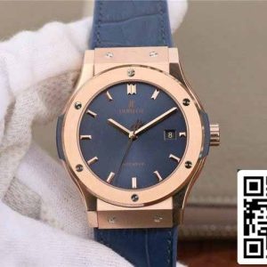 Hublot Classic Fusion 542.OX.7180.LR 1:1 Mejor Edición JJ Factory Esfera Azul Oro Rosa
