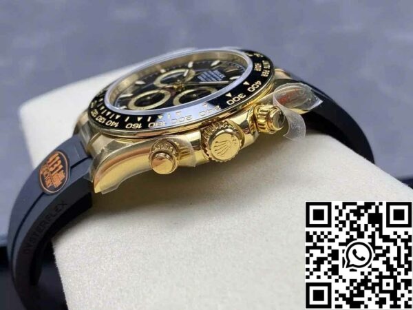 z5754901515912 de137b43f4762d95b14c44d51252a953 Rolex Cosmograph Daytona m126518 1:1 Best Edition QF Factory 4131 Movement Sort urskive og guld