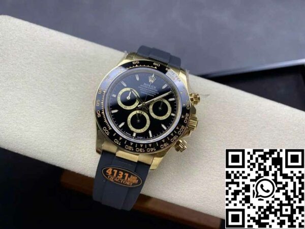 z5754901536164 d2972e5a2c01124d48e098a970cb76c0 Rolex Cosmograph Daytona m126518 1:1 Best Edition QF Factory 4131 Movement Sort urskive og guld