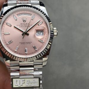 Rolex Day Date 128236 QF Factory 1:1 Super Clone Pink Diamond Dial