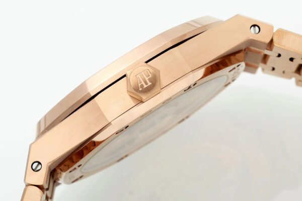 5511 3 1 Audemars Piguet Royal Oak 15510ST iz tovarne IPF 1:1 Super Clone Blue Dial Rose Gold