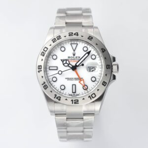 Explorer II 42mm 216570 White 904L SS Clean Factory 1:1 Best Edition White Dial on Bracelet A3285 CHS V2