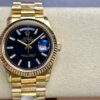 Rolex Day Date Ref. 128238 Black Dial Yellow Gold  1:1 Best Clone 8+ Factory Counterweight Version