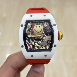 Richard Mille RM88 Smiley V2 Ceramic Case 1:1 Best Clone Red Rubber Strap