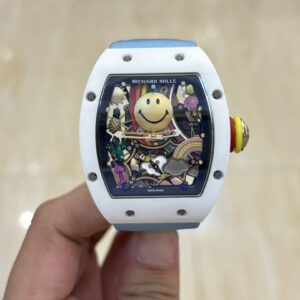 Richard Mille RM88 Smiley V2 Ceramic Case 1:1 Best Clone Blue Velcro Strap